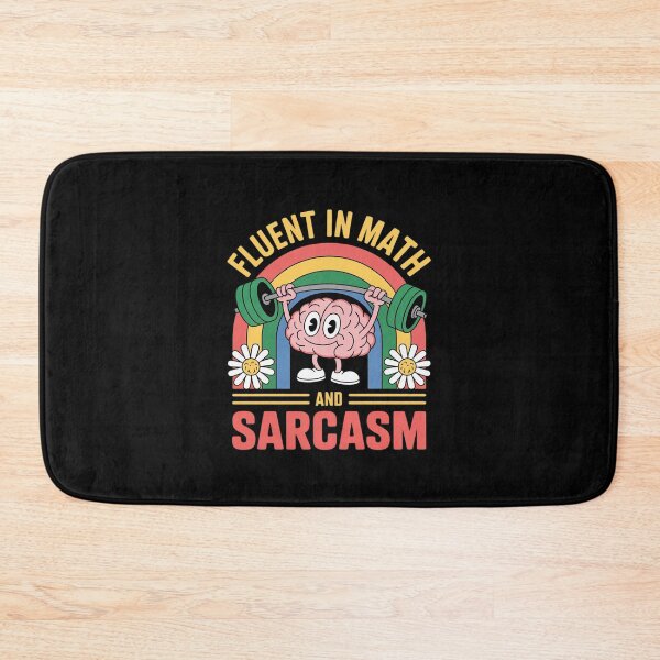 Item preview, Fluent in Math and Sarcasm Humor Lovers Math Teacher  designed and sold by joyouartArt.