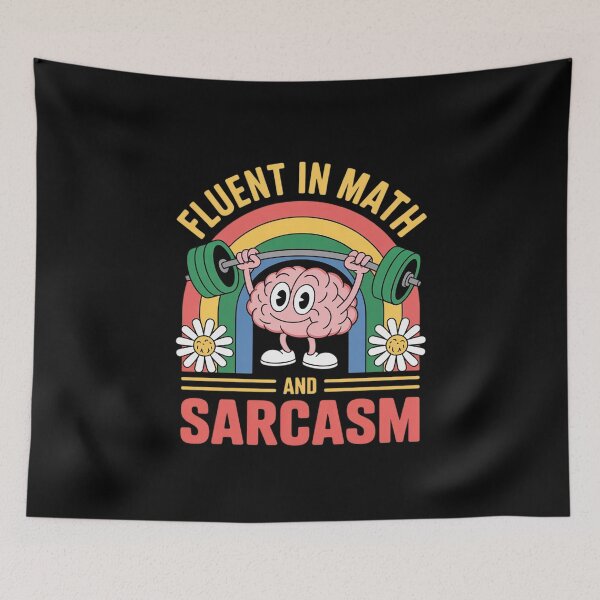 Item preview, Fluent in Math and Sarcasm Humor Lovers Math Teacher  designed and sold by joyouartArt.