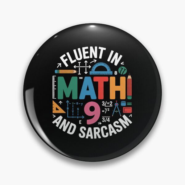 Item preview, Fluent in Math and Sarcasm Math Teacher Back to School designed and sold by joyouartArt.