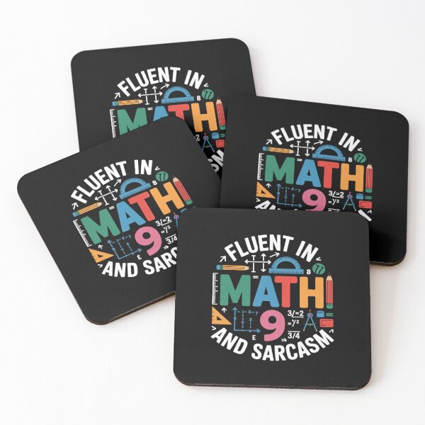 Item preview, Fluent in Math and Sarcasm Math Teacher Back to School designed and sold by joyouartArt.