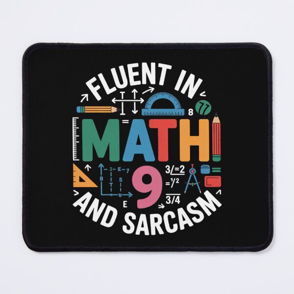 Item preview, Fluent in Math and Sarcasm Math Teacher Back to School designed and sold by joyouartArt.