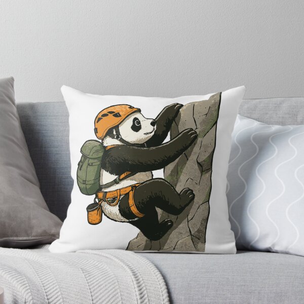 Item preview, Panda bear bouldering with climbing equipment designed and sold by Pineapple-Tree.