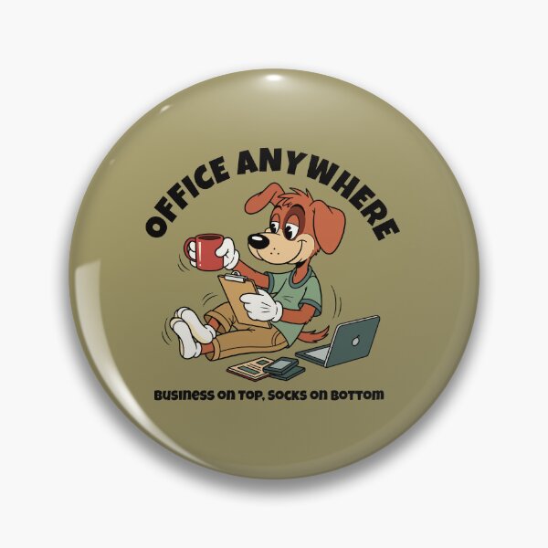 Item preview, Office Anywhere Dog Funny Work From Home designed and sold by Quipzzy.