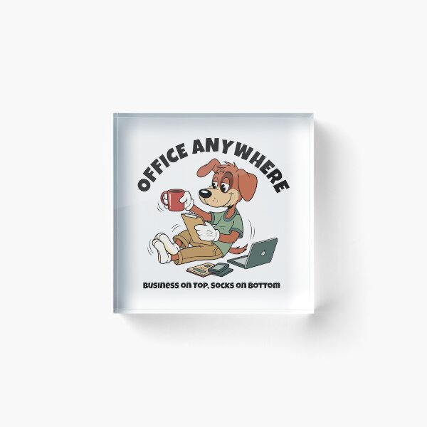 Item preview, Office Anywhere Dog Funny Work From Home designed and sold by Quipzzy.