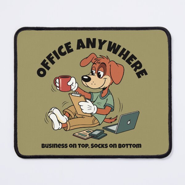 Item preview, Office Anywhere Dog Funny Work From Home designed and sold by Quipzzy.