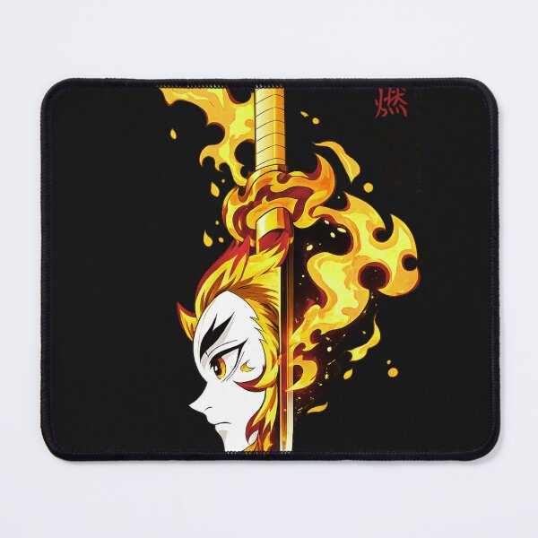 Item preview, Flame Sword Warrior – Anime Fire Blade Art designed and sold by InnerOutDesigns.