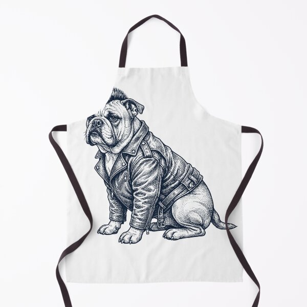 Item preview, Vintage Bulldog Punk Mowhawk Dog Mom Dad designed and sold by DoodleTortle.