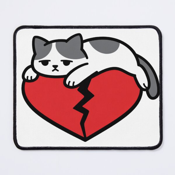 Item preview, Grumpy Cat on Broken Heart designed and sold by Silentbow.