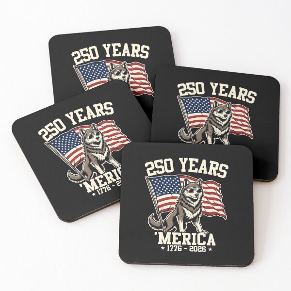 Item preview, 250 Years 'Merica 1776 - 2026 American Patriot USA History Wolf designed and sold by GrumpySableye.