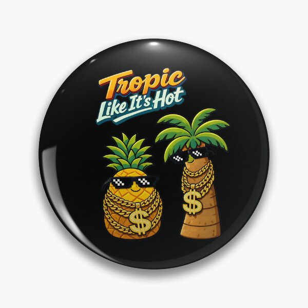 Item preview, Tropic Like It’s Hot Funny Pineapple Palm Tree Design designed and sold by CheepMunks.