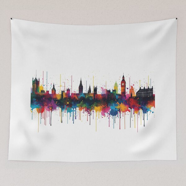 Item preview, London Skyline Drip Art Edition designed and sold by Paul Thompson Photography.