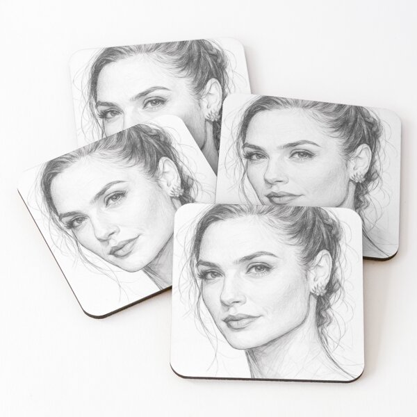 Item preview, Celebrity Actress Fan Art Pencil Sketch | Black and White Realistic Portrait Illustration | Hand Drawn Movie Star Art designed and sold by Leon Woods Pencil Art.