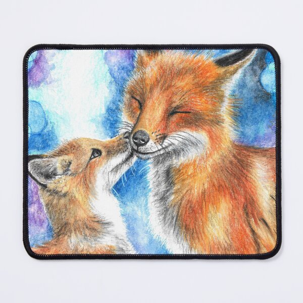Item preview, Mummy Fox Happy Kiss designed and sold by CozyRainRabbit.