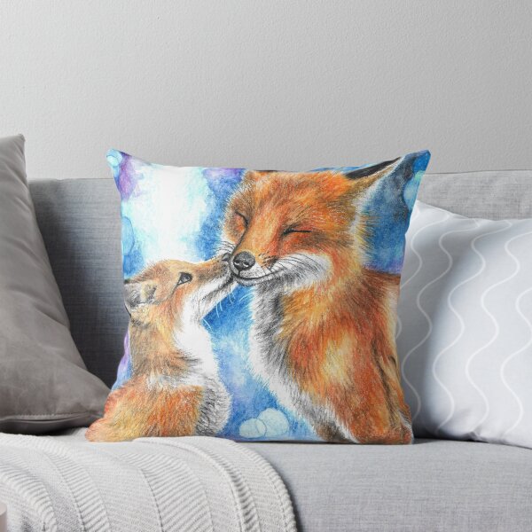 Item preview, Mummy Fox Happy Kiss designed and sold by CozyRainRabbit.