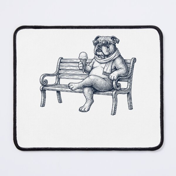 Item preview, Bulldog Ice Cream Dog Mom Dad designed and sold by DoodleTortle.