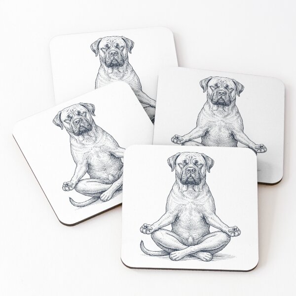 Item preview, Vintage Bullmastiff Yoga Lotus Meditation Dog Lover designed and sold by DoodleTortle.