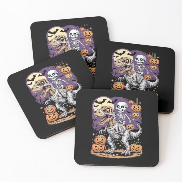 Item preview, Skeleton Riding Mummy T-Rex Halloween designed and sold by flagylART.