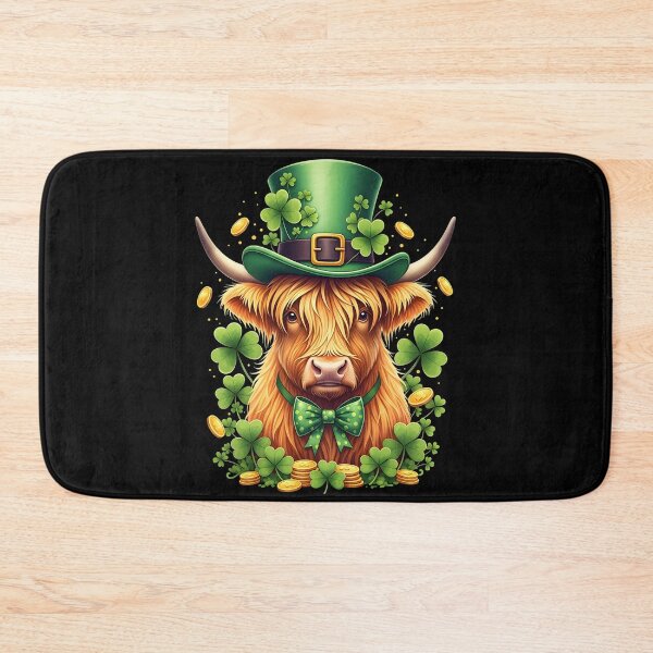 Item preview, St. Patricks Day Funny Heifer Cow Shamrocks designed and sold by OlakunleOloroz.
