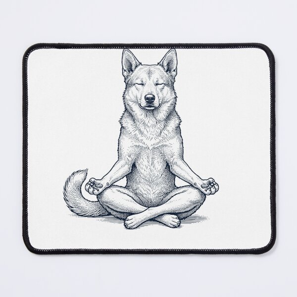 Item preview, Vintage Canaan Dog Yoga Lotus Meditation Dog Lover designed and sold by DoodleTortle.