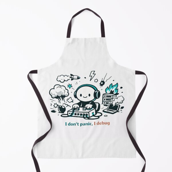 Item preview, I Don't Panic, I Debug designed and sold by ChaosInNumbers.