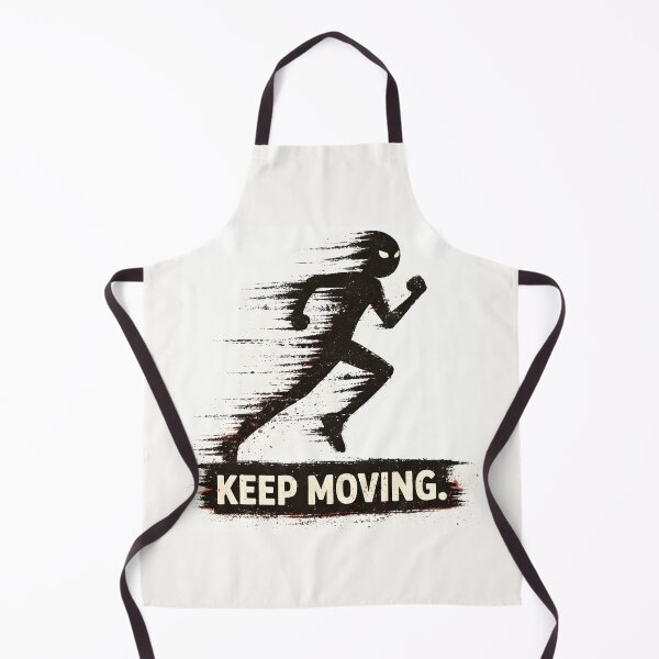 Item preview, Keep Moving – Grunge Shadow Runner Illustration designed and sold by idodo360.
