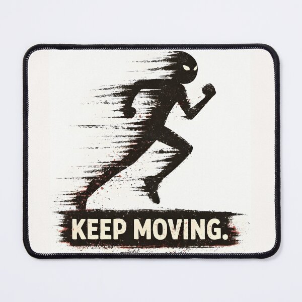 Item preview, Keep Moving – Grunge Shadow Runner Illustration designed and sold by idodo360.