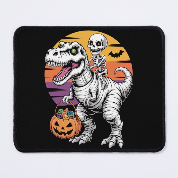Item preview, Skeleton Riding Mummy T-Rex Trick Treat designed and sold by flagylART.