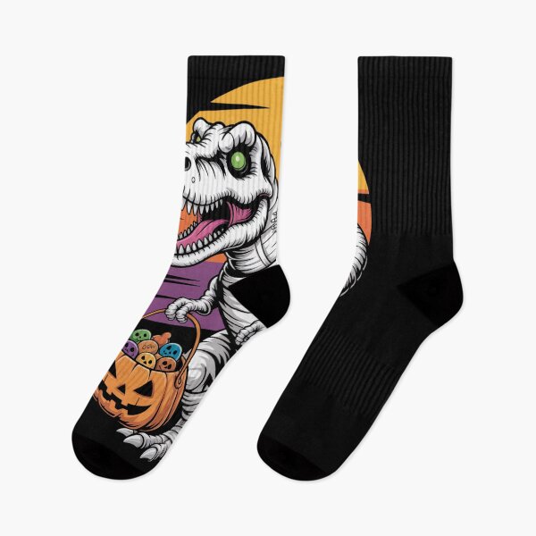 Item preview, Skeleton Riding Mummy T-Rex Trick Treat designed and sold by flagylART.