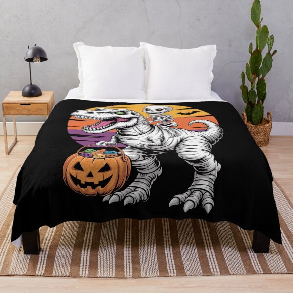 Item preview, Skeleton Riding Mummy T-Rex Trick Treat designed and sold by flagylART.