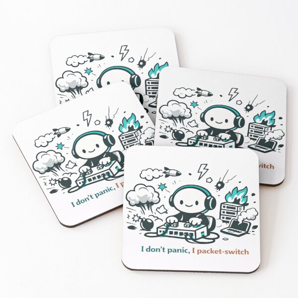 Item preview, I Don't Panic, I Packet-Switch designed and sold by ChaosInNumbers.