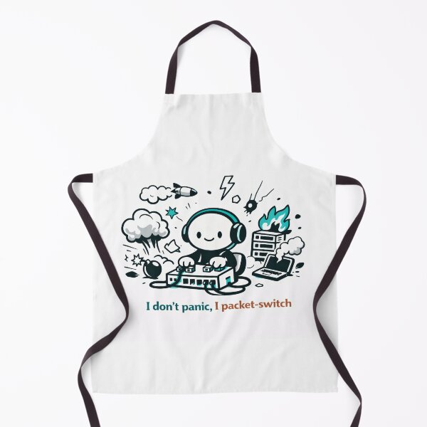 Item preview, I Don't Panic, I Packet-Switch designed and sold by ChaosInNumbers.