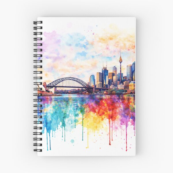 Item preview, Sydney Opera House and Harbour Bridge Drip Art designed and sold by Paul Thompson Photography.
