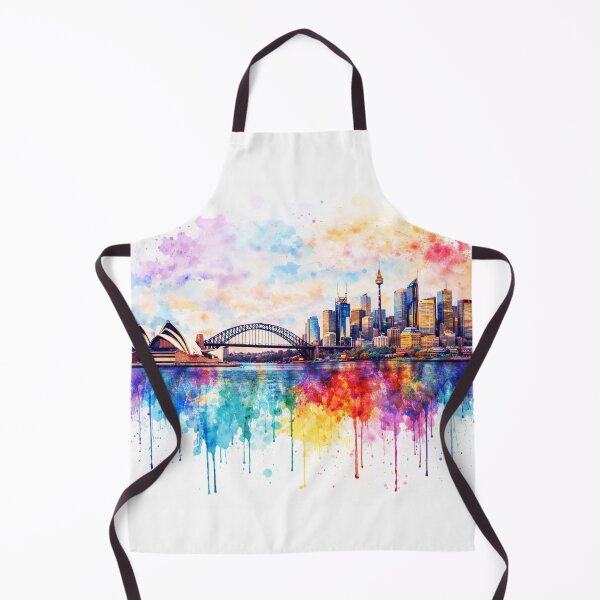 Item preview, Sydney Opera House and Harbour Bridge Drip Art designed and sold by Paul Thompson Photography.