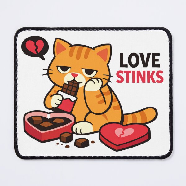 Item preview, Love Stinks Grumpy Cat Chocolate designed and sold by Silentbow.