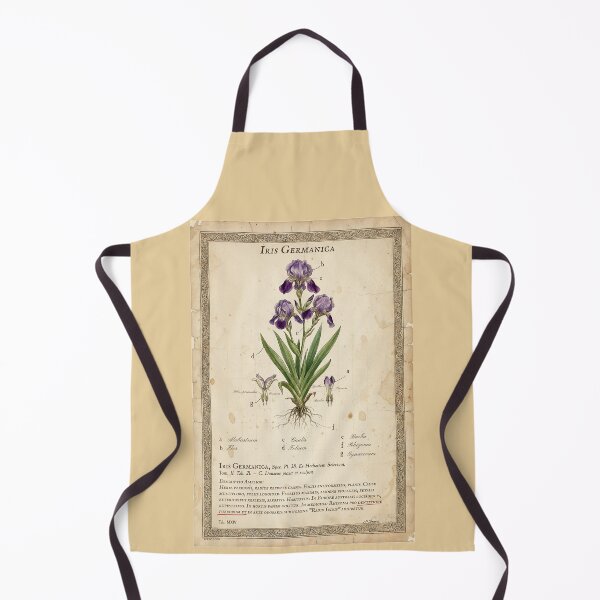 Item preview, Vintage Iris Germanica Botanical Print designed and sold by Jeeklsdotcom.