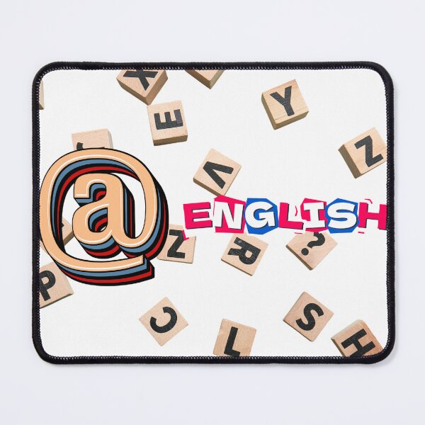 Item preview, @ English – Creative English Language Learning Design designed and sold by GoldenSparkleShop.