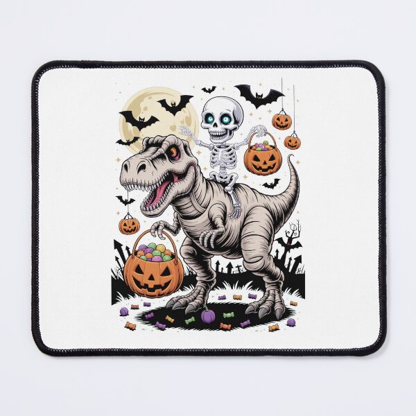 Item preview, Skeleton Riding T-Rex Halloween Night designed and sold by flagylART.