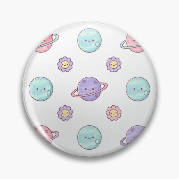 Item preview, Planets & Flower Pattern designed and sold by Akali Design.