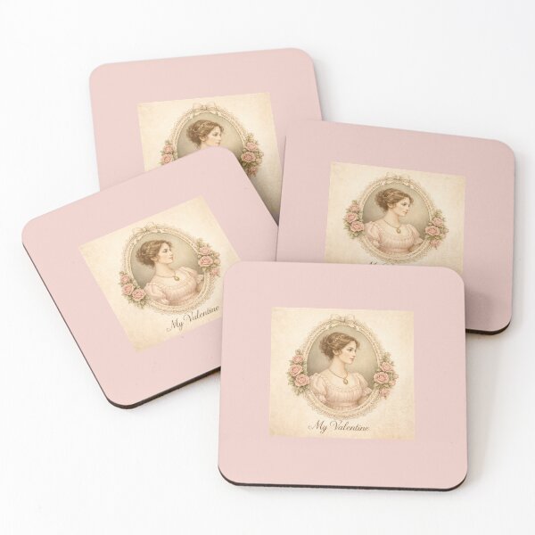 Item preview, Regency Cameo Valentine – Elegant Portrait in Lace Oval Frame designed and sold by Novel Works Studio.