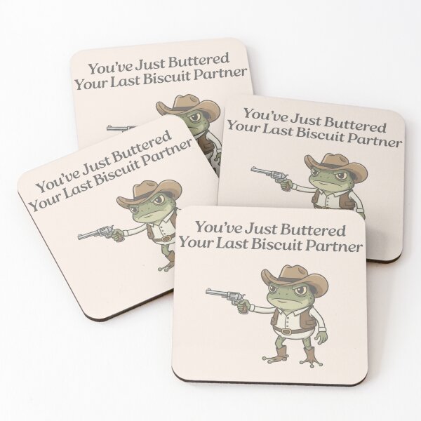 Item preview, You've Just Buttered Your Last Biscuit, Cowboy Frog, Unhinged, Weirdcore Gen Z, Weird Stuff Funny designed and sold by toongstudio.