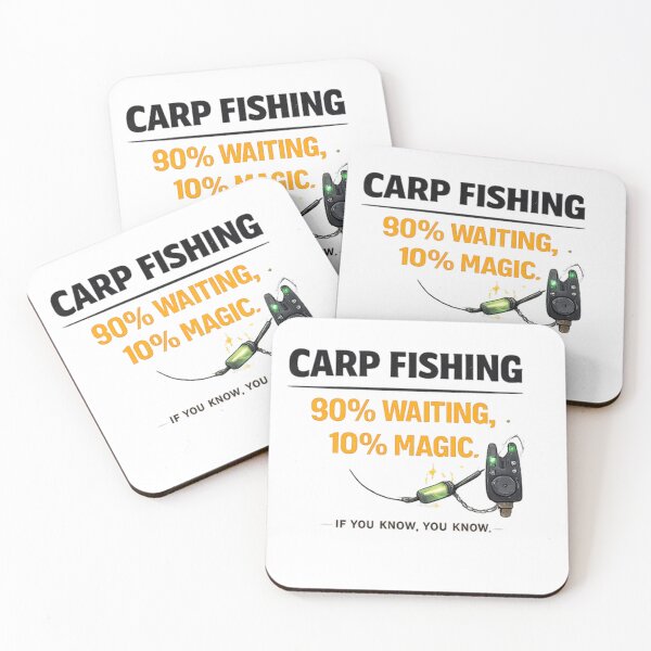 Item preview, Carp Fishing – 90% Waiting 10% Magic | Funny Carp Angler Design designed and sold by FischingVibes.