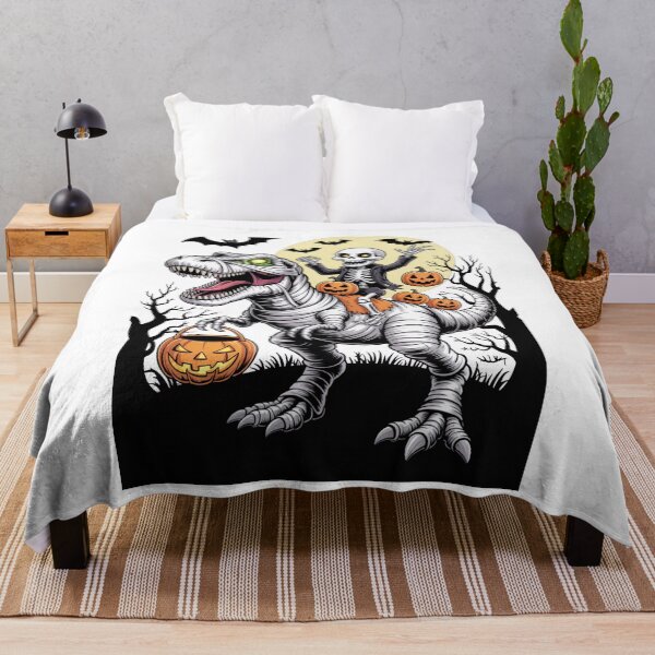 Item preview, Skeleton Riding T-Rex Halloween Night designed and sold by flagylART.