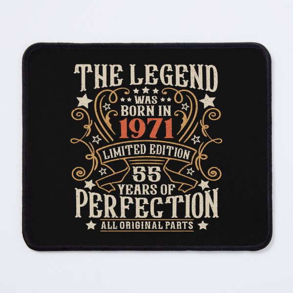 Item preview, 55th Birthday Men 55 Years Old Legend Born In 1971 designed and sold by eclecTEEq.