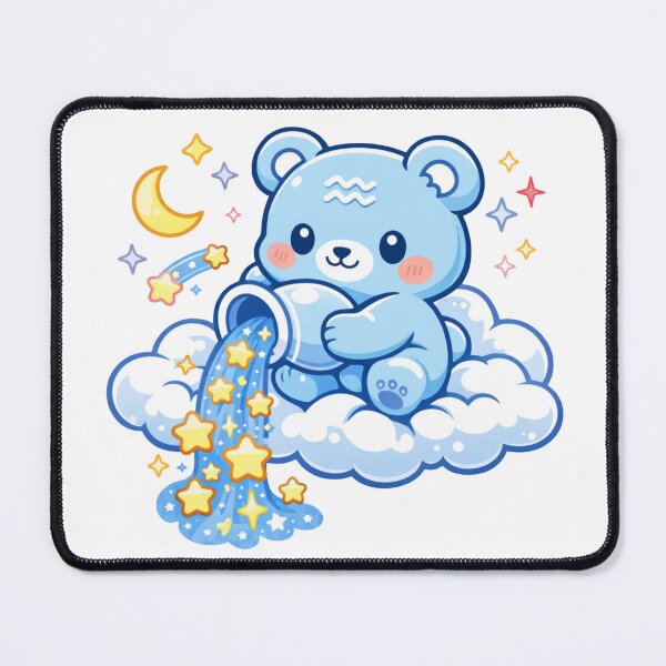Item preview, Cute Kawaii Aquarius Zodiac Star Bearer designed and sold by Silentbow.