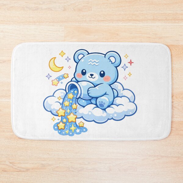 Item preview, Cute Kawaii Aquarius Zodiac Star Bearer designed and sold by Silentbow.
