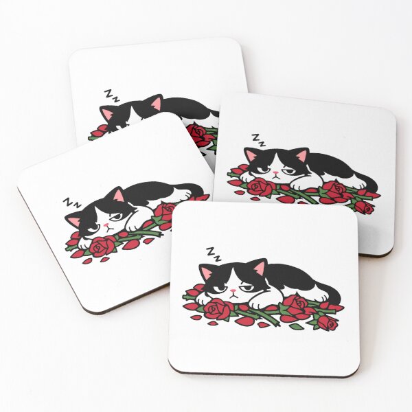 Item preview, Grumpy Cat Lying on Roses designed and sold by Silentbow.