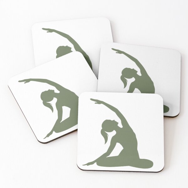 Item preview, Gentle Yoga Side Stretch – Minimal Wellness Art designed and sold by Amevvoo.