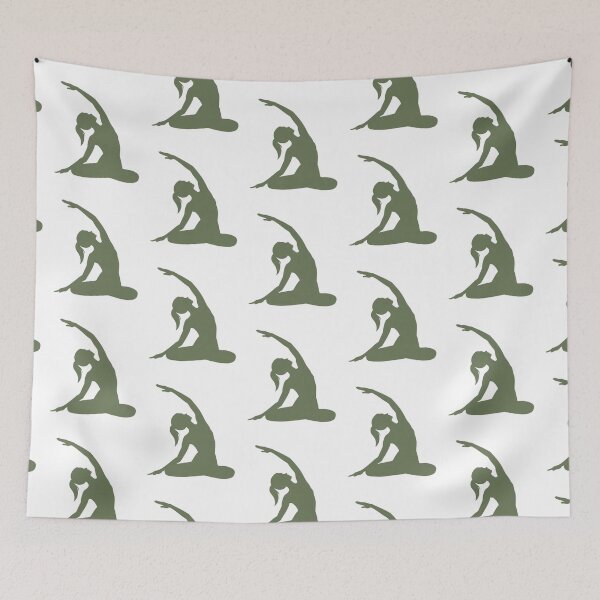 Item preview, Gentle Yoga Side Stretch – Minimal Wellness Art designed and sold by Amevvoo.