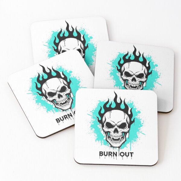 Item preview, Burn Out Flaming Skull Design designed and sold by Teeny Quities.