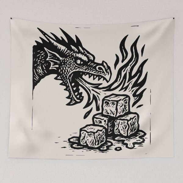 Item preview, No Words Subtle Anti-ICE Dragon, Abolish Ice, Pro Immigration Ally, Human Rights FDT Protest designed and sold by toongstudio.